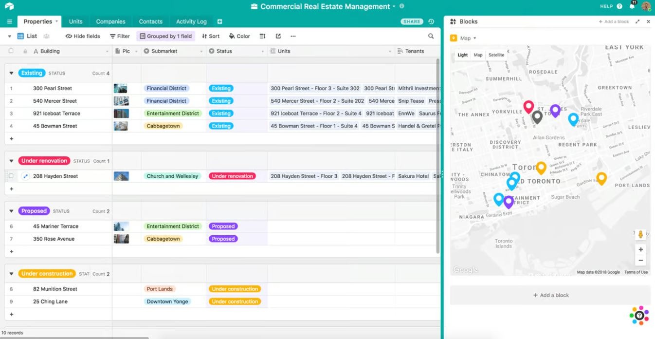 Airtable là nền tảng low-code với các mẫu để tạo ứng dụng quản lý dự án