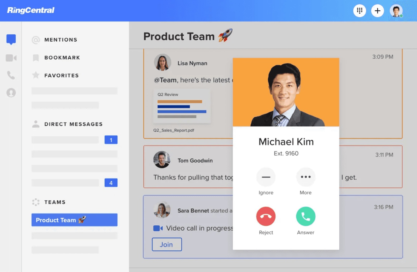 RingCentral cung cấp nền tảng giao tiếp dựa trên đám mây hàng đầu vượt trội so với tính năng email và phần mềm nhóm truyền thống của Zimbra