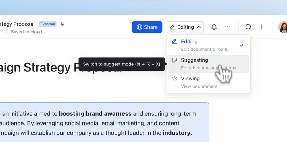 che-do-de-xuat-trong-google-docs-1