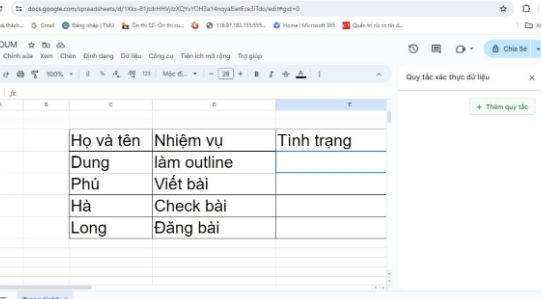 chọn Thêm quy tắc