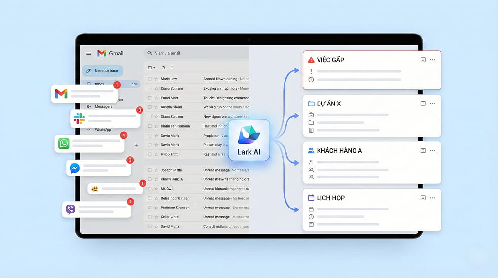 Lark AI trong Messenger: Giải quyết bài toán quá tải tin nhắn