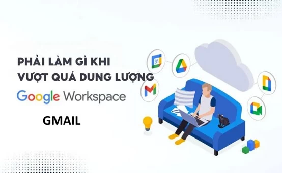 Gmail Google Workspace hết dung lượng phải làm sao