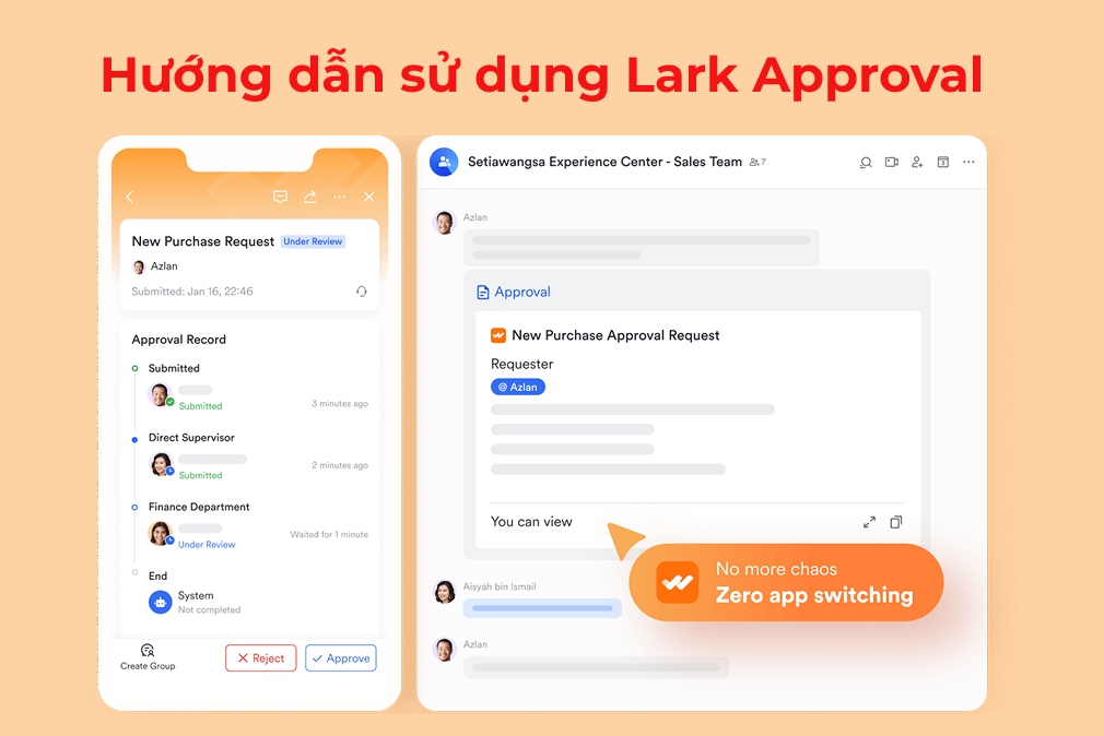 Hướng dẫn sử dụng Lark Approval trong doanh nghiệp