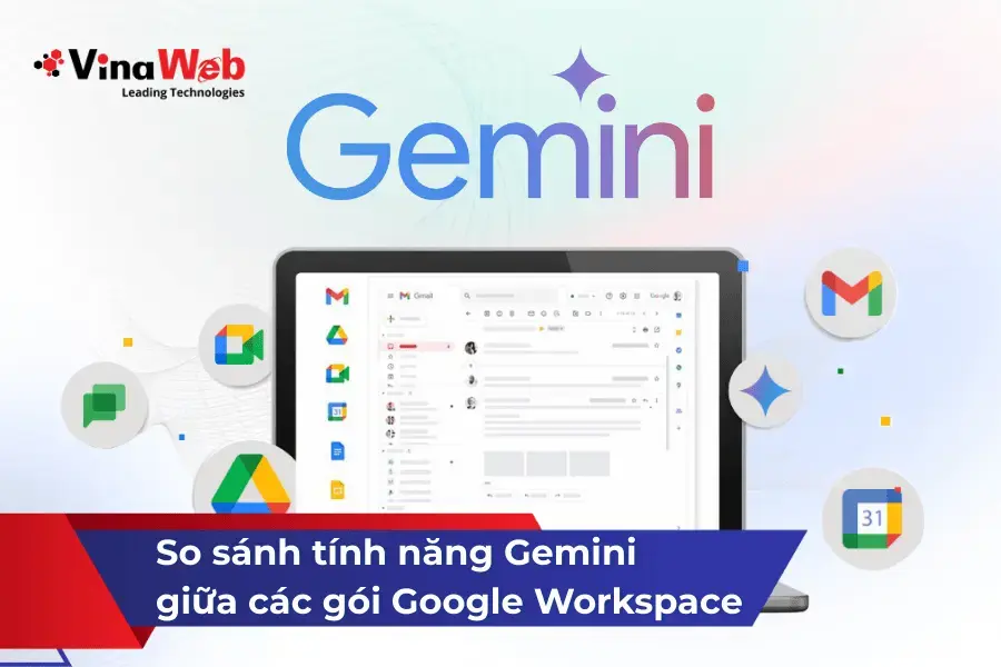 So sánh tính năng Gemini giữa các gói Google Workspace: Starter, Standard và Plus