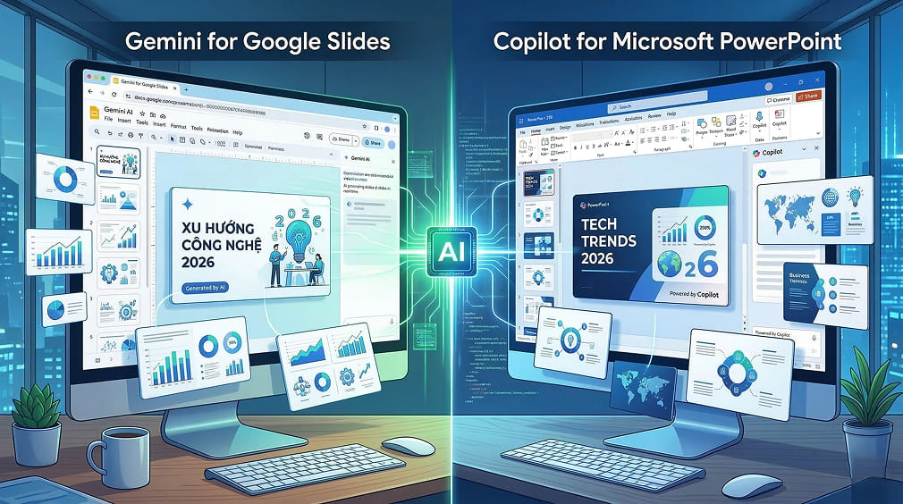 Hướng dẫn tạo bài thuyết trình AI cho Google Slides và PowerPoint chi tiết